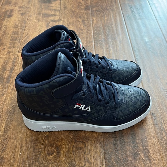 black fila high tops
